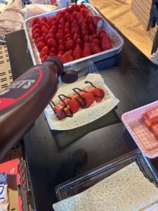 旬の駅クロスウェイ中町で古都華クレープを販売｜奈良県田原本町 いちごカゾク