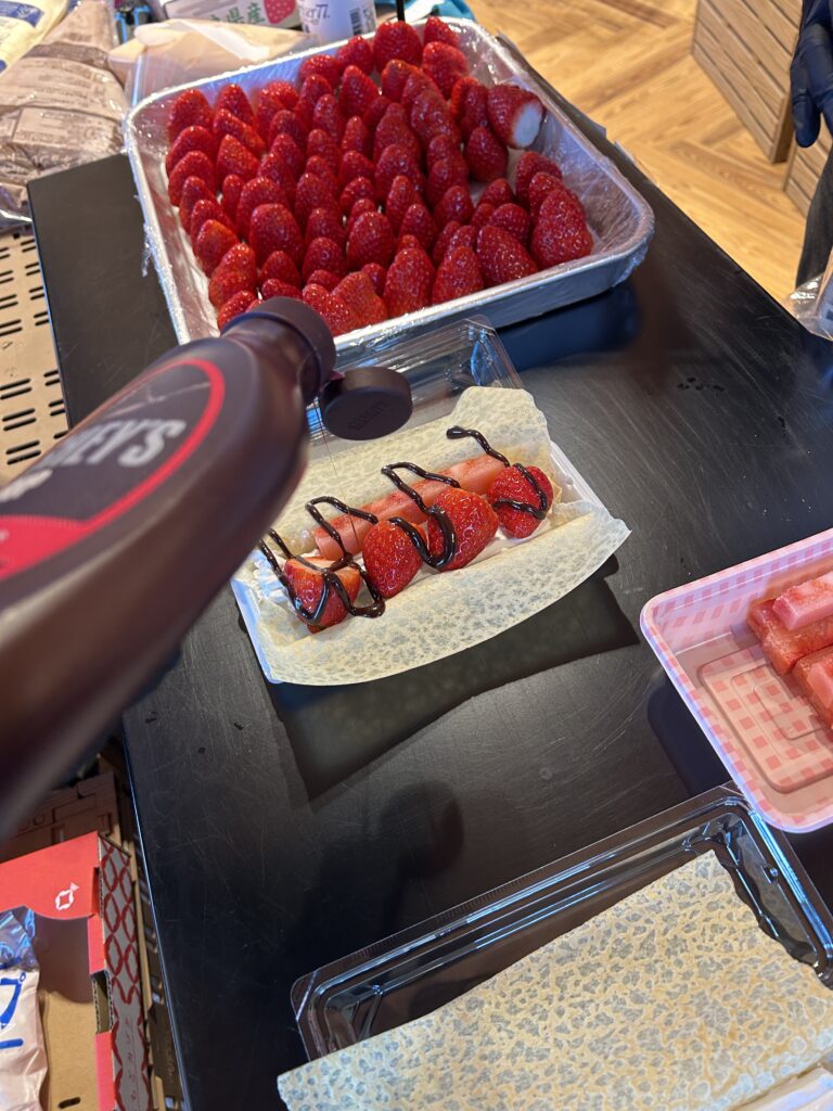 旬の駅クロスウェイ中町で古都華クレープを販売｜奈良県田原本町 いちごカゾク